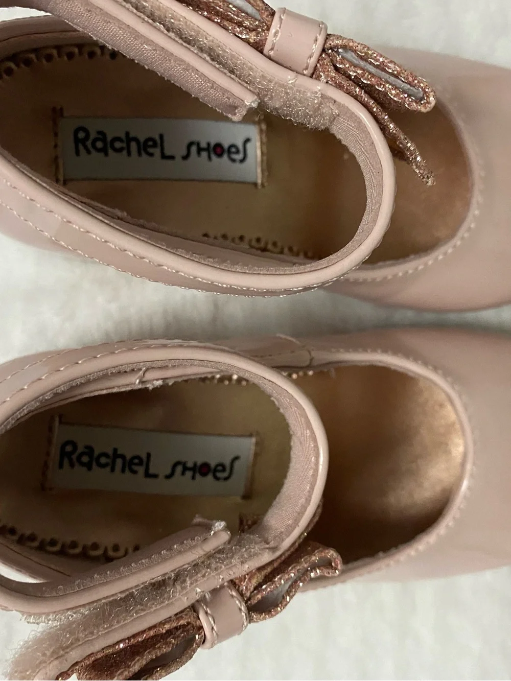 Rachel Shoes Toddler Light Pink Bow Mary Jane Dress Shoes